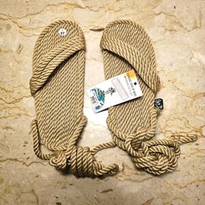 🛑 NWT Nomadic State Of Mind Bondi Camel Tan Rope Vegan Unisex Sandals